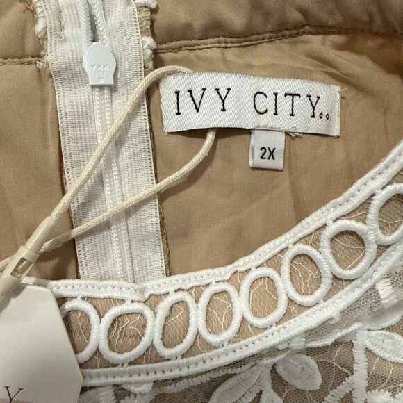 Ivy City Co. Cream Lace Midi Dress - Picture 13 of 15